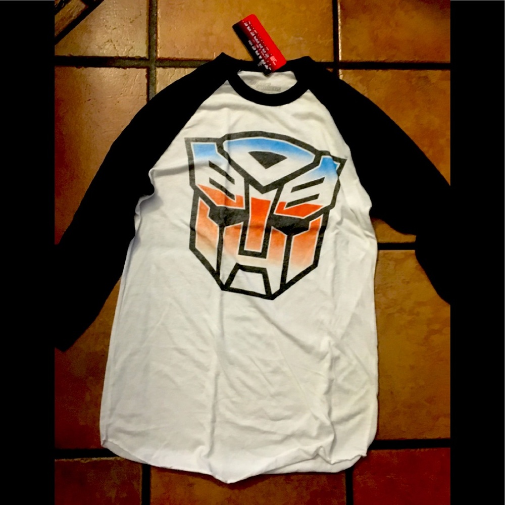 Transformers Autobot Men’s 3/4 Sleeve Tshirt S New